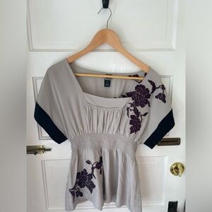 Anthropologie Lithe silk blouse - 4